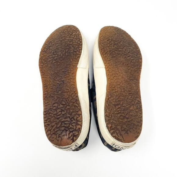 Vintage 90’s FENDI Scarpe FF Monogram Zucca Print Low Top Sneakers EU 36 - Picture 6 of 6